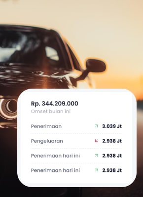 dasboard aplikasi rentcar